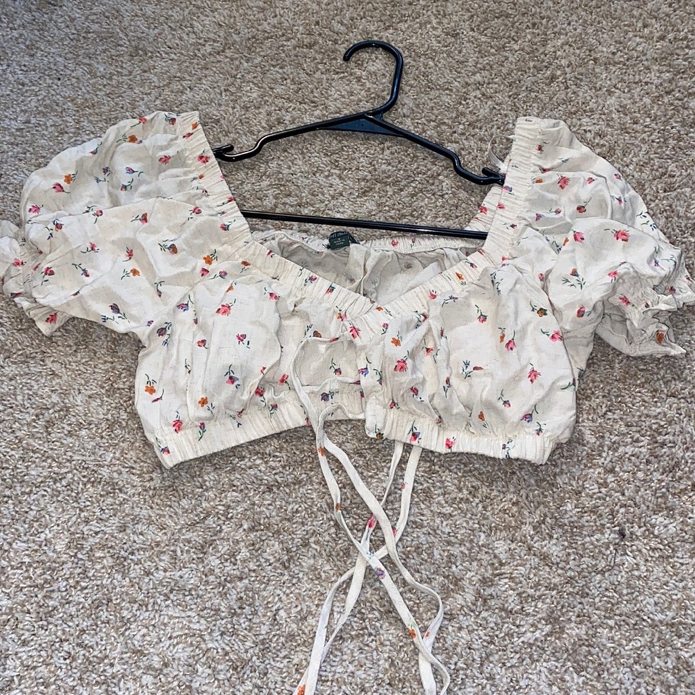 Floral crop top